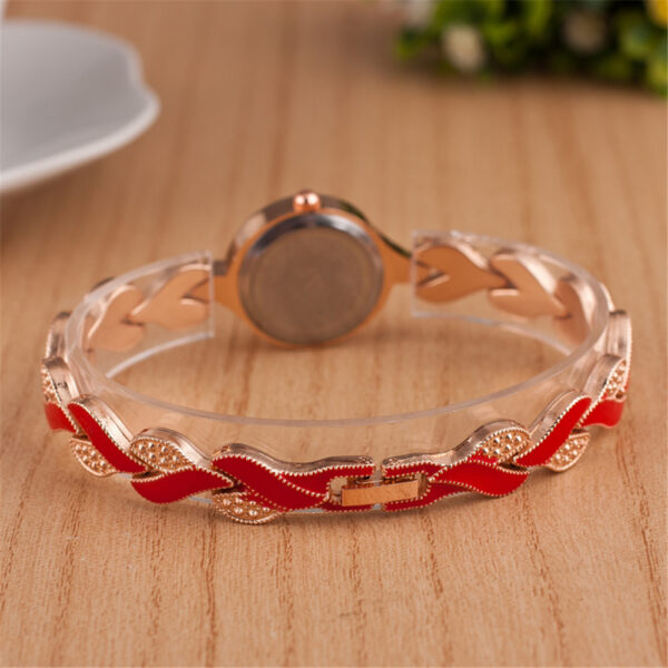 Leaf bracelet quartz wrist watch - Image 2