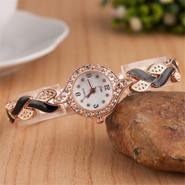 Leaf bracelet quartz wrist watch - Image 3