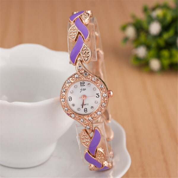 Leaf bracelet quartz wrist watch - Image 10