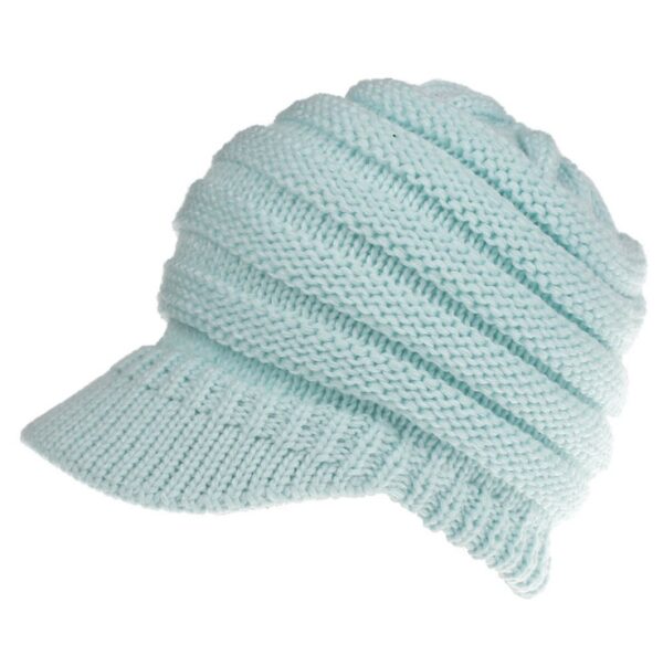 Women Ponytail Beanies Autumn Winter Hats Female Soft Knitting Caps Warm Ladies Skullies - Image 5