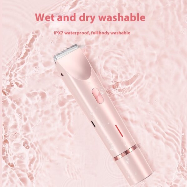 2 In 1 Hair Remover Women's Double Head Shaver Private Pubic Hair Trimmer Electric Razor Wet Dry Electric Body Hair - Image 10