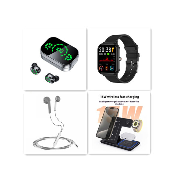 YD03 Wireless Bluetooth-compatible Headset TWS Large Screen Smart Digital Display In Ear Breathing Light - Image 5