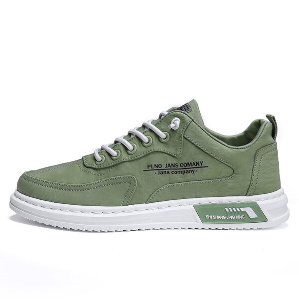 Men Sneakers Lace-up Letter Print Platform Canvas Shoes Sports - Image 10